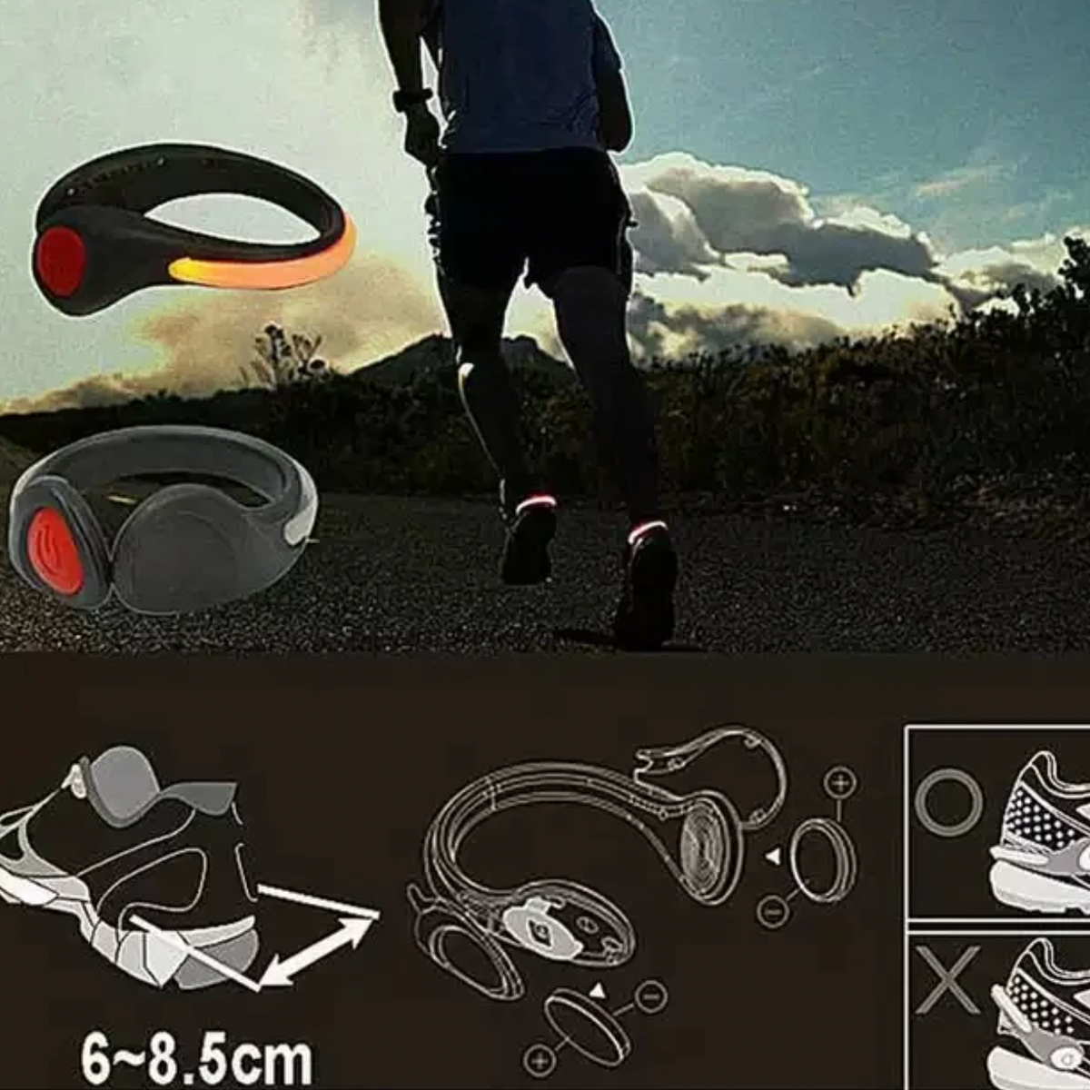 Paire de LED pour chaussures