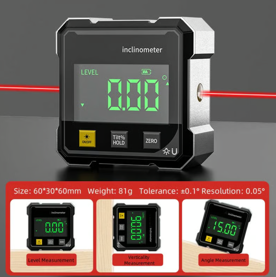 Niveau lazer portable numérique